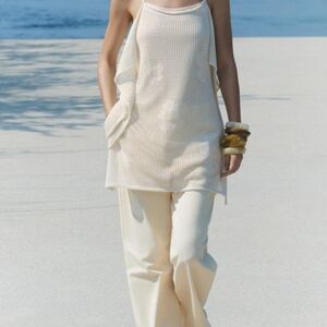 Zara Crochet top lined size small